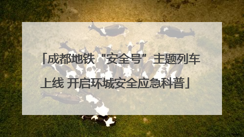 成都地铁“安全号”主题列车上线 开启环城安全应急科普