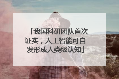 我国科研团队首次证实，人工智能可自发形成人类级认知
