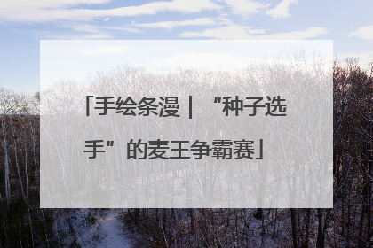 手绘条漫｜“种子选手”的麦王争霸赛