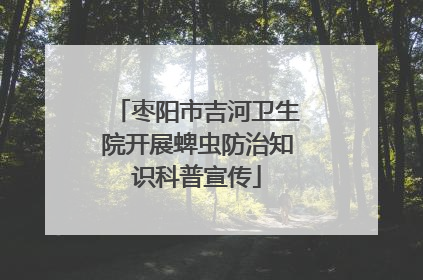 枣阳市吉河卫生院开展蜱虫防治知识科普宣传