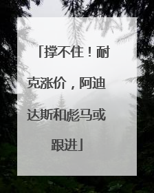 撑不住！耐克涨价，阿迪达斯和彪马或跟进