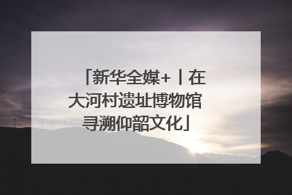 新华全媒+丨在大河村遗址博物馆寻溯仰韶文化