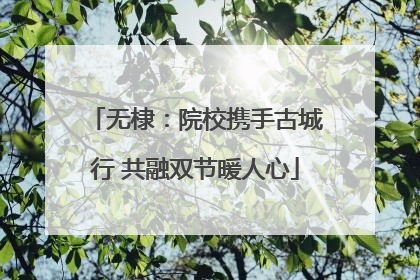 无棣：院校携手古城行 共融双节暖人心