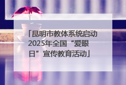 昆明市教体系统启动2025年全国“爱眼日”宣传教育活动