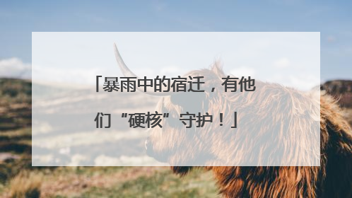 暴雨中的宿迁，有他们“硬核”守护！