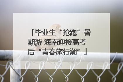 毕业生“抢跑”暑期游 海南迎接高考后“青春旅行潮”