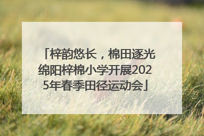 梓韵悠长，棉田逐光 绵阳梓棉小学开展2025年春季田径运动会