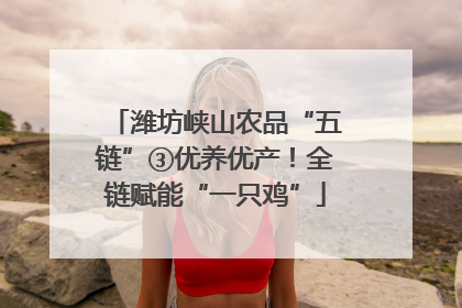 潍坊峡山农品“五链”③优养优产！全链赋能“一只鸡”