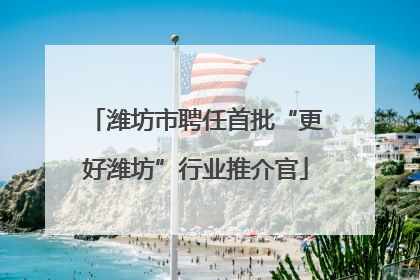 潍坊市聘任首批“更好潍坊”行业推介官