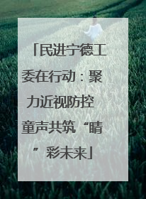 民进宁德工委在行动：聚力近视防控 童声共筑“睛”彩未来