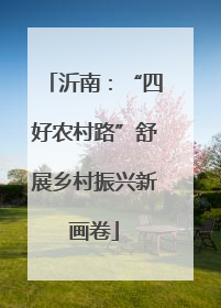 沂南：“四好农村路”舒展乡村振兴新画卷