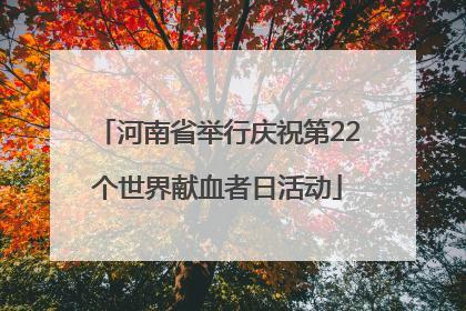 河南省举行庆祝第22个世界献血者日活动