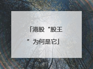 港股“股王”为何是它