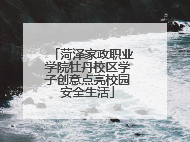 菏泽家政职业学院牡丹校区学子创意点亮校园安全生活
