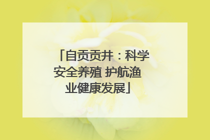 自贡贡井:科学安全养殖 护航渔业健康发展