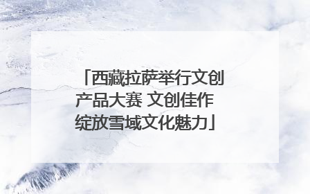 西藏拉萨举行文创产品大赛 文创佳作绽放雪域文化魅力