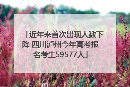 近年来首次出现人数下降 四川泸州今年高考报名考生59577人
