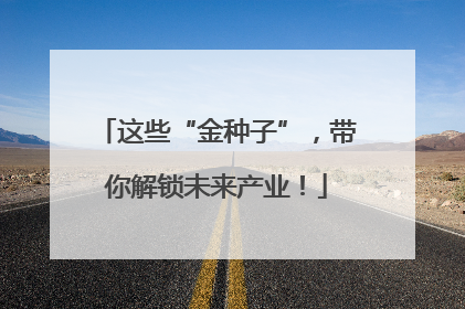 这些“金种子”，带你解锁未来产业！