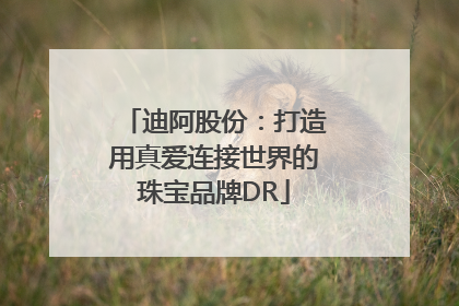 迪阿股份：打造用真爱连接世界的珠宝品牌DR