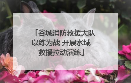 谷城消防救援大队以练为战 开展水域救援拉动演练