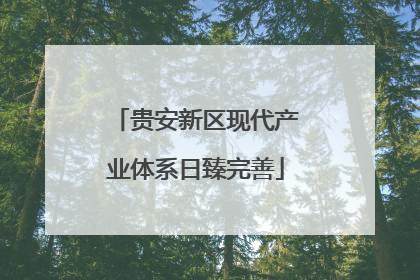 贵安新区现代产业体系日臻完善