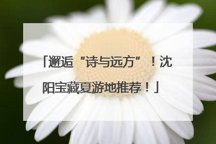 邂逅“诗与远方”！沈阳宝藏夏游地推荐！