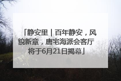 静安里｜百年静安，风貌新章，唐宅海派会客厅将于6月21日揭幕