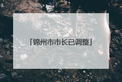 锦州市市长已调整