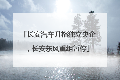 长安汽车升格独立央企，长安东风重组暂停