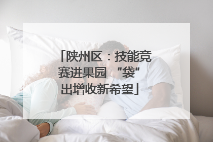 陕州区：技能竞赛进果园 “袋”出增收新希望