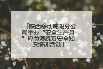 陕西移动咸阳分公司举办“安全生产月”应急演练及安全知识培训活动