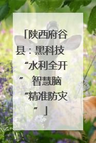 陕西府谷县：黑科技“水利全开” 智慧脑“精准防灾”