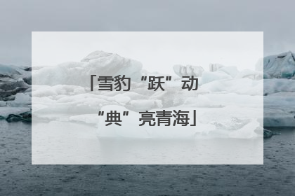 雪豹“跃”动 “典”亮青海