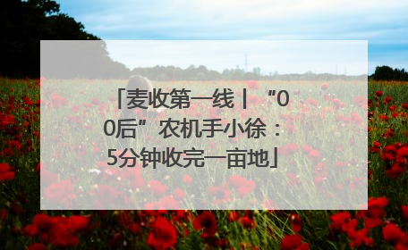 麦收第一线丨“00后”农机手小徐：5分钟收完一亩地