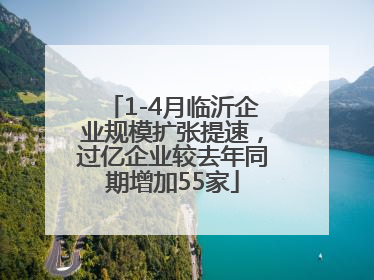 1-4月临沂企业规模扩张提速，过亿企业较去年同期增加55家