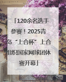 120余名选手参赛！2025青岛“上合杯”上合组织国家网球团体赛开幕