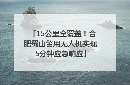 15公里全覆盖！合肥蜀山警用无人机实现5分钟应急响应
