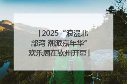 2025“浪漫北部湾 潮派嘉年华”欢乐周在钦州开幕