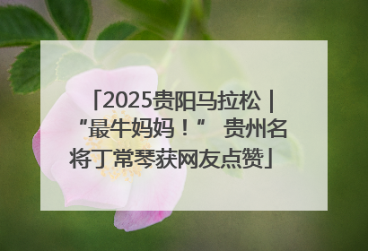 2025贵阳马拉松｜“最牛妈妈！” 贵州名将丁常琴获网友点赞