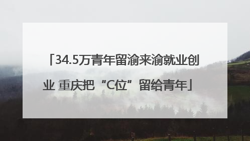 34.5万青年留渝来渝就业创业 重庆把“C位”留给青年