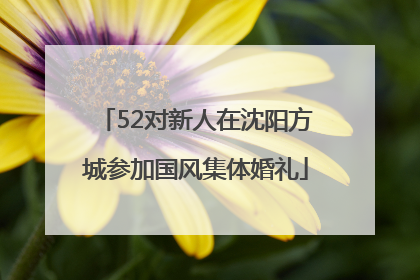 52对新人在沈阳方城参加国风集体婚礼