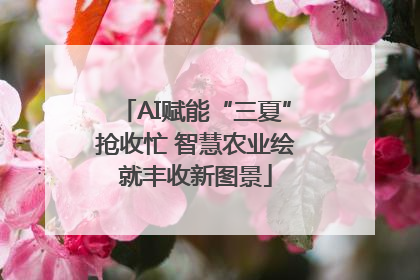 AI赋能“三夏”抢收忙 智慧农业绘就丰收新图景